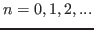$n=0,1,2, ...$