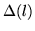 $\Delta (l)$