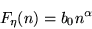 \begin{displaymath}
F_{\rm\eta}(n) = b_0 n^{\alpha}
\end{displaymath}