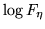 $\log F_{\rm \eta}$