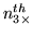$n_{3\times}^{th}$