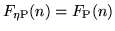 $F_{\rm\eta P}(n)=F_{\rm P}(n)$