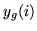 $y_g(i)$