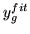 $y^{fit}_{g}$