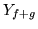 $Y_{f+g}$
