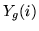 $Y_{g}(i)$