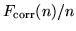 $F_{\rm corr}(n)/n$