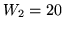 $W_2=20$