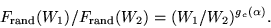 \begin{displaymath}
F_{\rm rand}(W_1)/F_{\rm rand}(W_2)=(W_1/W_2)^{g_c(\alpha)}.
\end{displaymath}