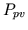 $ P_{pv}$
