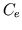 $ C_e$