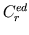$ C_r^{ed}$