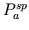$ P_a^{sp}$