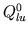 $ Q_{lu}^0$